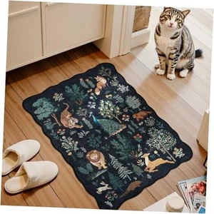 Modern Jungle Print 2x3 Entryway Rug for Front Door Bathroom Kitchen, - Picture 1 of 7