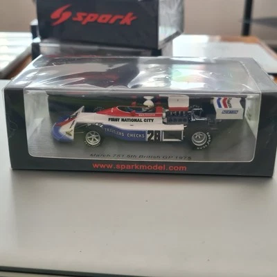 Spark 1/43 model S5375 1975 March 751 British GP - Donohue - Image 1 of 4