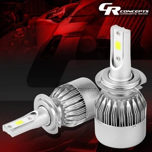 2 PIEZAS FAROS LED BLANCOS REGULARES H7 6000K REEMPLAZAR BOMBILLAS + VENTILADOR DE REFRIGERACIÓN - Imagen 1 de 7