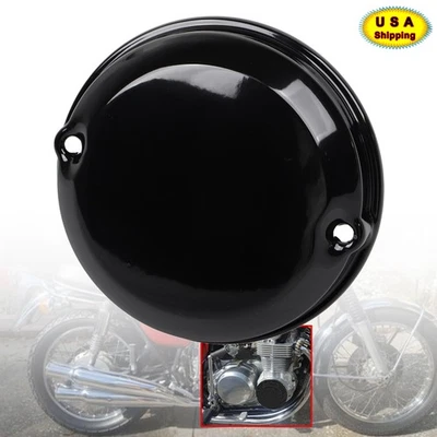 Black 2-Hole Point Cover For Honda CB350F Four 1972-1974 CB750 CB750F 1975-1978 Foto 1 de 4