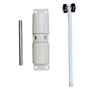 Mini Automatic Spring Door Closer White Light-Duty Stainless Steel Self-Closing - Picture 1 of 1