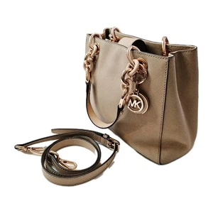 MICHAEL Michael Kors Cynthia Small Saffiano Leather Satchel 30T5TCYS1L - Picture 1 of 15