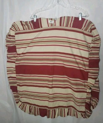 2 fundas de almohada a rayas Waverly fundas habitación de jardín Norfolk volantes Euro 32x 30 Foto 1 de 4