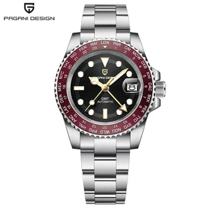 Pagani Design GMT PD-1758 reloj automático de lujo para hombres Seiko NH34A 40mm zafiro - Imagen 1 de 22