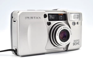 ⏯️ [Quasi come nuova] Pentax ESPIO 90MC Silver Point & Shoot fotocamera pellicola 35 mm Giappone - Foto 1 di 16