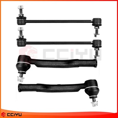 Set Of 4 For 2007-2012 Nissan Versa Front Tie Rod End Stabilizer Bars End Link Foto 1 de 4