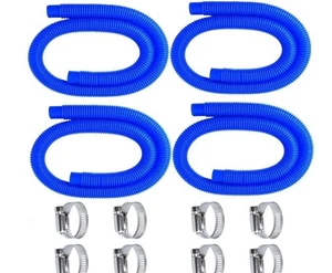 Manguera de repuesto para bomba de piscina para piscinas sobre el suelo, filtro azul de 1,25 x 59 pulgadas, X4 - Imagen 1 de 6