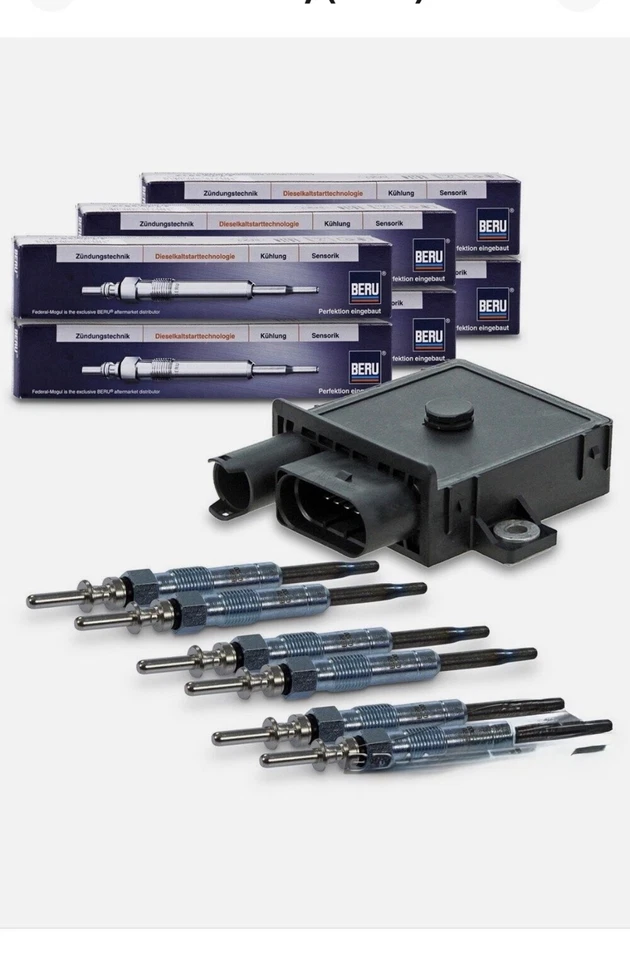 IKA STEUERGERÄT + 6x BERU GLÜHKERZE FÜR BMW 3-ER E46 E90 5-ER E60 6-ER X3 X5 M57 - Image 1 of 1