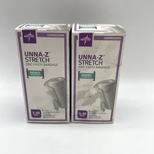 Medline Unna Z Stretch Zinc Paste Bandage 3X10 Roll 2 Pack - Picture 1 of 5