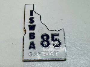 Womens Bowling Association WBA Lapel Pin Idaho State ISWBA 1985 Gayway Junction - Picture 1 of 2