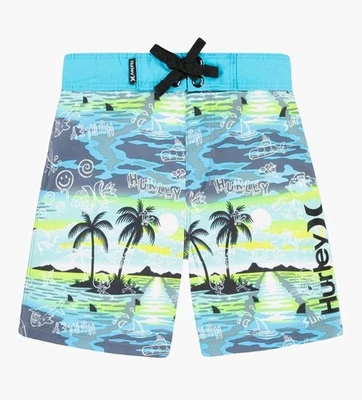 Hurley Boy's 100% Polyester Swim Shorts Size 18/29 - Image 1 of 4