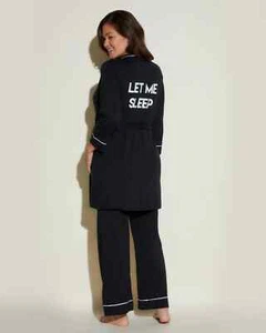 Cosabella Women's Sz XL Bella Nursing Let Me Sleep Modal Robe & Pants 2 pcs Set - Picture 1 of 13