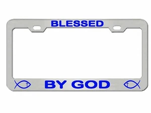     Blessed by God religious Style License Plate Frame| Car Accessories - Picture 1 of 1