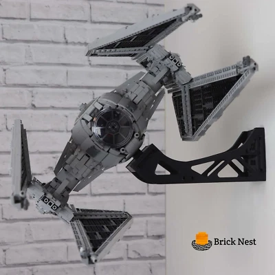 BRICK NEST Lego Horizontale Display Wandhalterung für UCS TIE Interceptor 75382