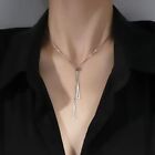 Gold Triangle Tassel Necklace Chic Clavicle Chain New Neck Choker