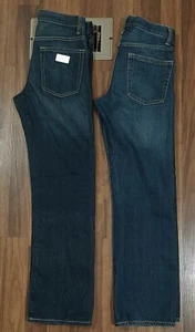 Size 12 R NWOT 26 x 27 Lot of 2 Boys Gap Jeans Straight Fit Adjustable Waist - Picture 1 of 7