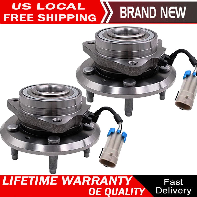 Par de cojinetes de cubo de rueda delantera para Chevy Torrent Equinox Pontiac Suzuki XL-7 VUE Foto 1 de 4