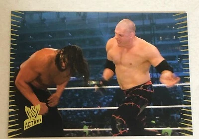 Great Khali Vs Kane WWE Action Wrestling Trading Card 2007 #83 - Image 1 of 2