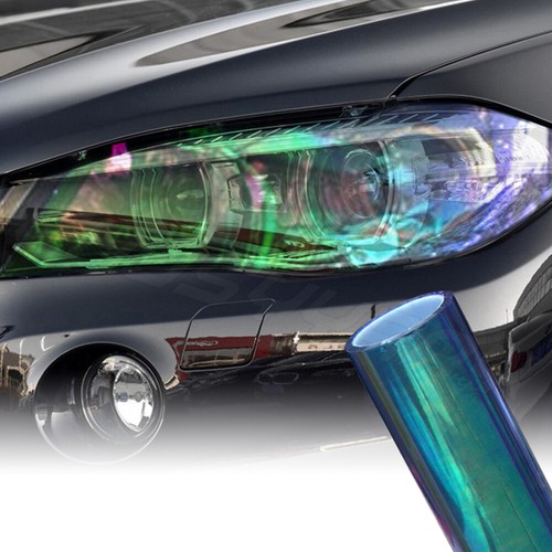 DIY Car Chameleon Headlight Taillight Vinyl Wrap Tint Strip Sticker