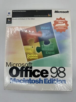 Microsoft Office 98 Macintosh Edition NEW & SEALED Vintage - Image 1 of 4