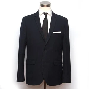 H&M Mens Blazer Sport Coat Two Button Casual Jacket Size 44R D090478 - Picture 1 of 12