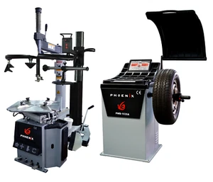(New) Phoenix Tire Changer PWC-2950A & Wheel Balancer PWB-1535A Combo - Picture 1 of 6