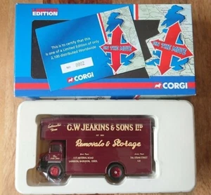 Corgi CC11003 Thames Trader Luton Van "G.W. Jeakins & Sons" Ltd Edition No.0002 - Picture 1 of 3
