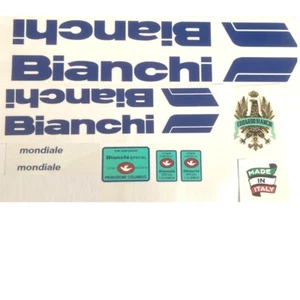 Bianchi Mitte 80er Jahre Mondiale Aufkleber Set Vintage Classic Bike - Bild 1 von 1