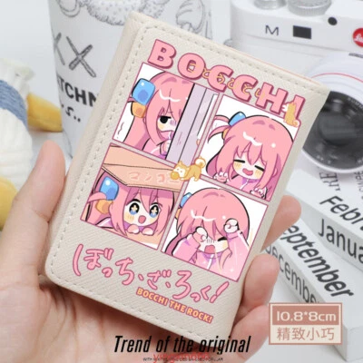 BOCCHI LA ROCA! Cartera corta de cuero PU negra/blanca de anime regalo #3 - Imagen 1 de 4