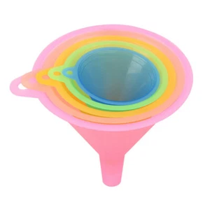 5pcs/set Filling Hip Flask Narrow-Mouth Funnels Bottles Kitchen Accessories - Picture 1 of 13