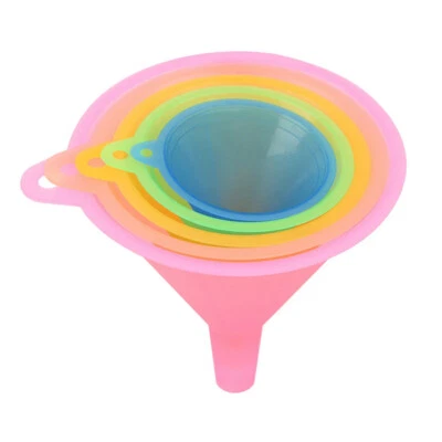 5pcs/set Filling Hip Flask Narrow-Mouth Funnels Bottles Kitchen Accessories - Imagem 1 de 4