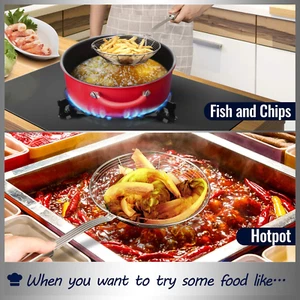 Solid Stainless Steel Spider Strainer Skimmer Ladle for Cooking and Frying, K... - Picture 1 of 1