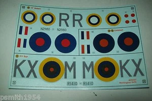 AIRFIX  VICKERS WELLINGTON Mk1A / 1C    05037   1:72 scale decals - Picture 1 of 1