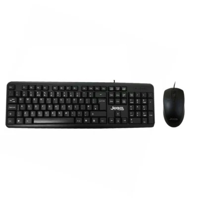 Jedel USB Wired Keyboard K11 and Mouse CP72 Desktop Kit -1000 DPI Mouse (NEW) - Image 1 of 4