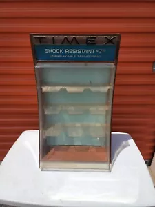 Vintage Timex Uhrenaufsteller Thekenaufsatz Keil Händlerschild - Bild 1 von 6