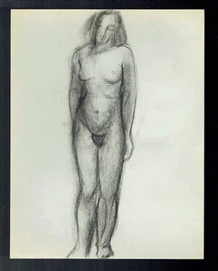 D22 - Dessin d'Etude au crayon - Femme Nue - vers 1950 - Picture 1 of 1