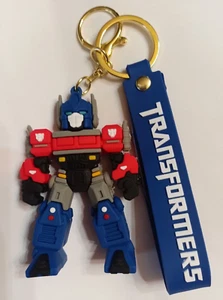 OPTIMUS PRIME "TRANSFORMERS" KEYCHAIN / BAG CLIP-PVC-3D-NEXT DAY SHIPPING - Picture 1 of 1