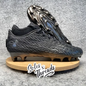 Under Armour Spotlight Clone 4.0 MC Football Size 9.5 Men Black 3027977-001 - Picture 1 of 6