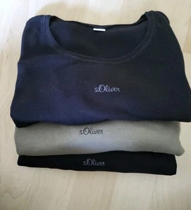 Damenshirt 3x s.Oliver Gr.42 2x schwarz ,1x olivgrün. - Bild 1 von 5
