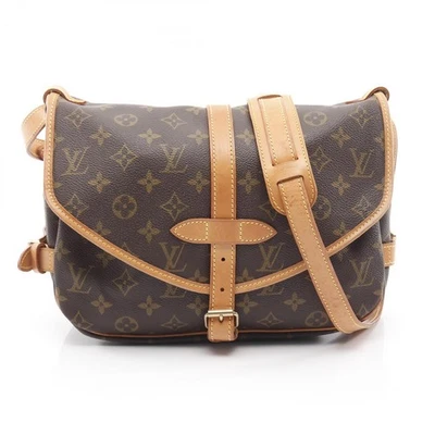 Bolso Bandolera LOUIS VUITTON Saumur 30 Hombro M42256 Monograma Cuero Marrón LV Foto 1 de 4
