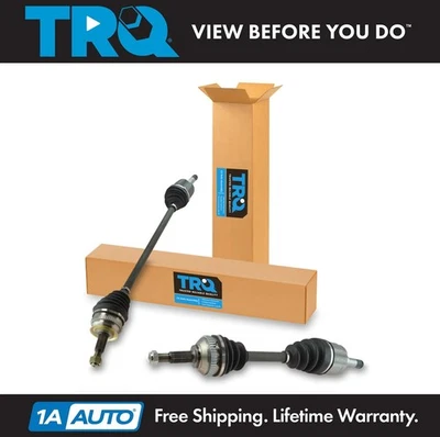 TRQ New Complete CV Axle Shaft Assembly Front Pair 2pc for Sebring Stratus - Image 1 of 4