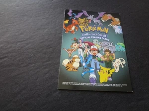 Topps Pokemon Serie 1 1999 TV Animación Lámina Plateada Lista de Verificación Logo Azul Sin usar - Imagen 1 de 2