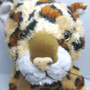 2001 The Bear Factory Wild Leopard Cat 15" Plush Stuffed Brown Spotted With Tag - Picture 1 of 11