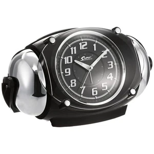 SEIKO NR438K Alarm Clock Analog Loud Bell Sound Pixis RAIDEN Black Metallic JPN - Picture 1 of 6