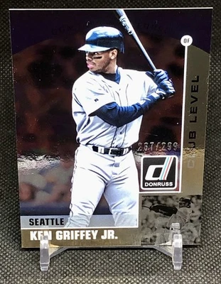 KEN GRIFFEY JR 2015 Donruss Preferred Club Level Gold 267/299 #1 - Image 1 of 3