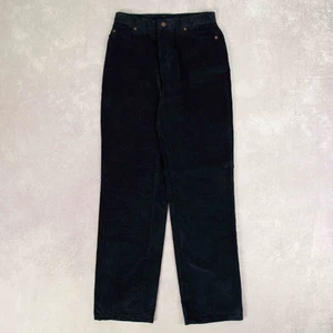 Levi's Vintage 80s Cord Trousers W26 L30 Women's Navy Blue Corduroy - Picture 1 of 6
