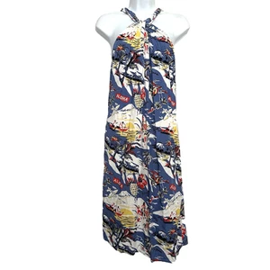 Tommy Bahama M Hawaiian Islands Halter Neck Shift Dress Beach Vacation Hawaii - Picture 1 of 6