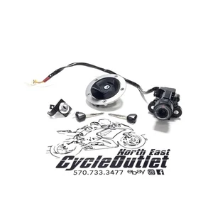 2015 13-18 NINJA ZX6R ZX636 OEM IGNITION SWITCH KEY GAS CAP SEAT LOCK SET - Picture 1 of 20