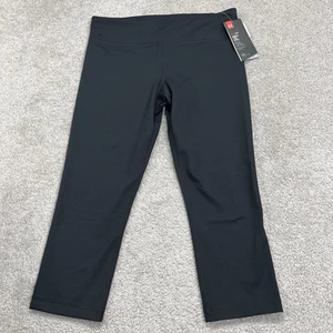 Under Armour Capri Leggings Womens Medium Heat Gear Black Inseam 20” Stretch NWT - Picture 1 of 18