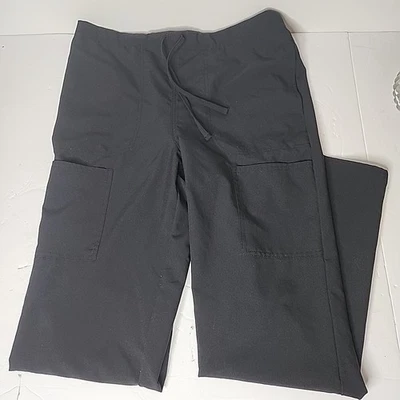 Pantalones médicos Scrubstar talla mediana negros Foto 1 de 4